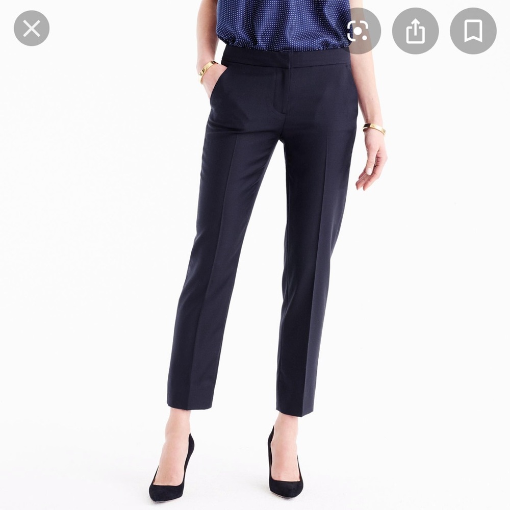 J. Crew Petite Paley Pants (Black)